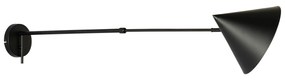 Dizajnová nástenná lampa čierna nastaviteľná - Triangolo