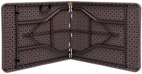 Cateringový stůl WOODLAN 180 cm hnědý