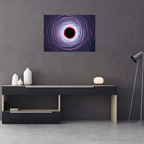 Obraz abstrakcie kruhu (70x50 cm)