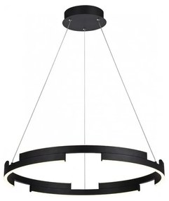 Redo 01-3173 - LED Stmievateľný luster na lanku CASTLE LED/36W/230V čierna