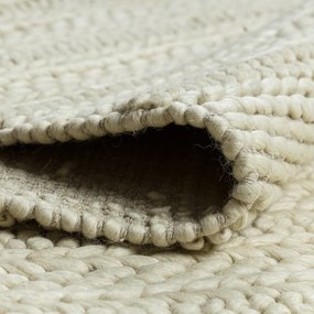 Dywany Łuszczów, Kusový koberec Tahar 99002B cream, 200x290, biela, obývacia izba