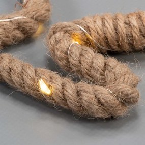 Vianočné dekorácie, sob, 28x29 cm, 20 LED, teplá biela, 2 ks