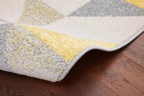 Koberec Agnella Funky Top Super Trojuholníky svetlosivý