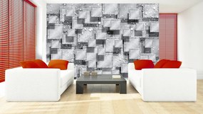 Fototapeta - Šedá abstrakcia (254x184 cm)