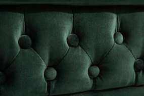 Dizajnová trojsedačka Chesterfield 205 cm zelená