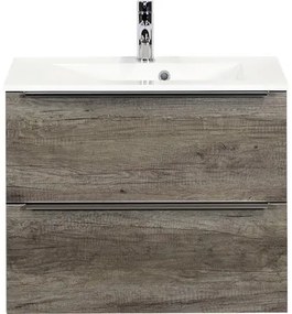 Kúpeľňový nábytkový set Pulse 70 cm s umývadlom dub Nebraska