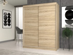 Šatníková skriňa s posuvnými dverami Igatossa 160 A (dub sonoma). Akcia -21%. Vlastná spoľahlivá doprava až k Vám domov. 1132710