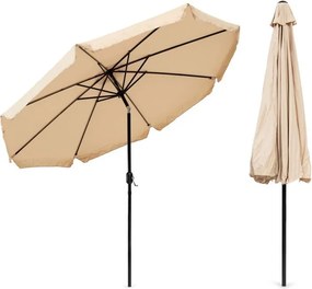 Veľký záhradný slnečník s naklápaním - 300 cm zelená