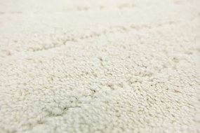 Kúpeľňový koberček Shell krémový