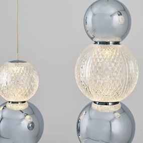 LED luster na lanku CREMONA LED/27W/230V 3000K matný chróm
