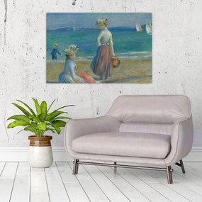 Obraz - Auguste Renoir, Figures on the Beach, reprodukcia (90x60 cm)