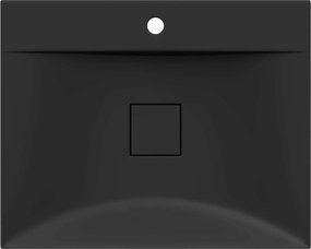 Mexen Poli, umývadlo na dosku z konglomerátu 1/O 60 x 48 cm, čierna matná, 23026071