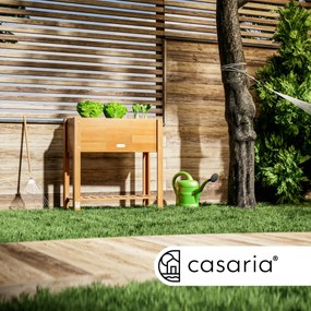 Vyvýšený záhon BOTANICA z akáciového dreva, 68x30x75cm, prírodná hnedá Casaria