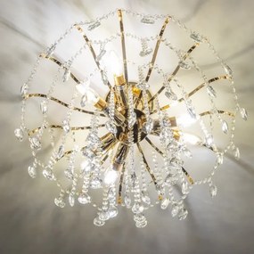 Brilagi - Prisadený luster CRYSTAL 6xE14/60W/230V zlatá