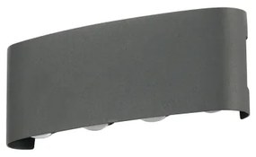 Brilagi - LED vonkajšie nástenné svietidlo FLAREBOX LED/8W/230V antracit IP65