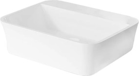 Besco Umývadlo na dosku z liateho mramoru Assos S-Line UM D 51x41x15 cm, bez otvoru pre batériu