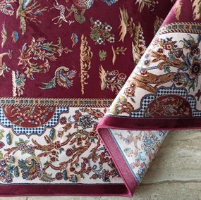Koberec Exkluzívny Qum Silk 10 červený