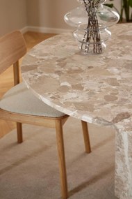Jídelní stůl Naxos 130 cm mramor Latte