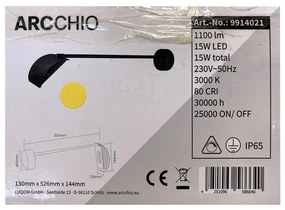 Arcchio Arcchio - LED Vonkajšie nástenné svietidlo GRAYSON LED/15W/230V IP65 LW1110
