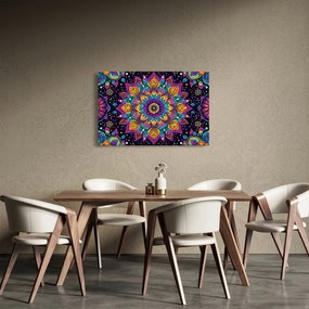 Obraz - Kaleidoskopická mandala (90x60 cm)