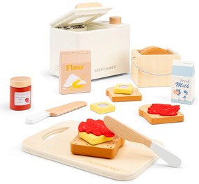 Drevená pekáreň na chlieb s doplnkami