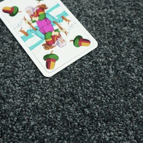 ITC, Metrážny koberec Feliz 098, na mieru, šíře 4m, šedá, filc, detská izba