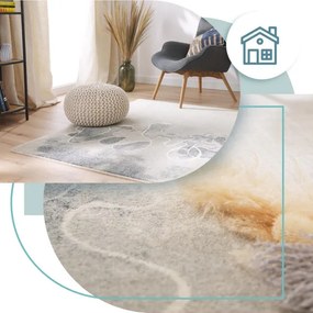 Koberec Agnella Isfahan Aszra sivý