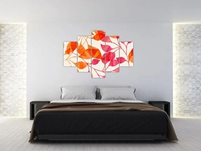 Obraz - Oranžové lístie (150x105 cm)