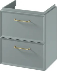 Cersanit S1021-007 - Závesná kúpeľňová skrinka pod umývadlo MILLE SLIM 50x35 cm mintová