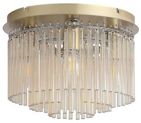 Searchlight 55620-320CP-Stropné svietidlo SWIZZLE 5xE14/60W/230V pr. 32 cm zlatá