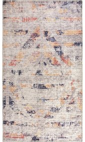 Bielo-béžový prateľný koberec 80x50 cm - Vitaus
