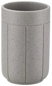 Svetlosivý téglik na zubné kefky z polyresínu Kua – Blomus