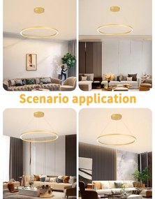 Immax NEO 07159-G80 - LED Stmievateľný luster FINO LED/60W/230V Tuya zlatá + DO