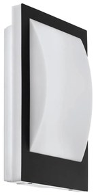 Eglo 79577 - Vonkajšie nástenné svietidlo FLAMMIGNANO 1xE27/9W/230V IP44 čierna