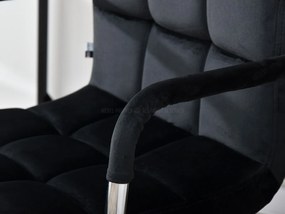 Stolička Elita (čierna + chrómová). Akcia -22%. Vlastná spoľahlivá doprava až k Vám domov. 1110023