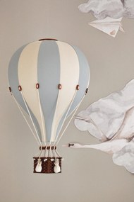Dekoračný balón slabo modrá /krémová - M-33cm x 20cm