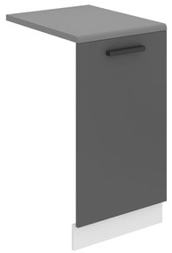 Panel na umývačku Bekini Premium Full Version zakrytý 45 cm šedý mat s pracovnou doskou