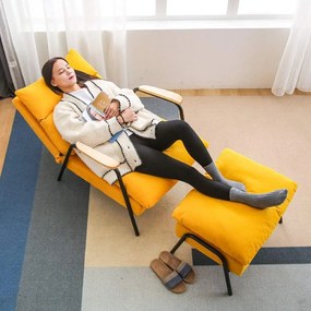 Tyrkysové polohovacie kreslo BRISTOL s podnožkou