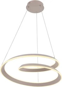 LED luster na lanku CASHMERE LED/75W/230V pr. 60 cm béžový