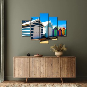 Obraz - Pláž Brighton, Melbourne, Austrália (150x105 cm)