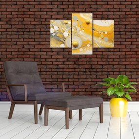Obraz - Abstraktné pozadia so zlatým dekorom (90x60 cm)