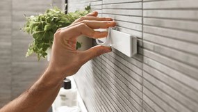 Hansgrohe WallStoris, háčiky na uterák, úzke, biela matná, HAN-27929700