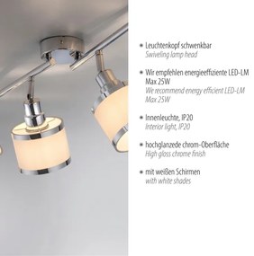 Leuchten Direkt 15374-17 - Bodové svietidlo ACCOR 4xE14/25W/230V