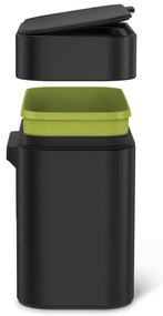 Matne čierna nádoba na kompostovateľný odpad 4 l – simplehuman