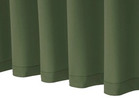 Biante Dekoračný záves Rongo RG-081 Tmavý olivovo zelený 140x140 cm