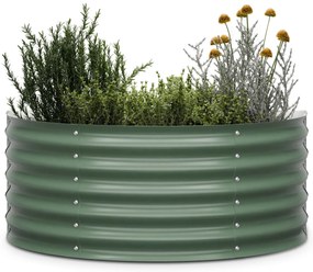 High Grow Half Circle, polkruhový vyvýšený záhon, 105x43x60 cm, z vlnitého oceľového plechu, jednoduchá montáž, odolný voči hrdzi a mrazu