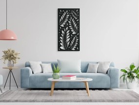 drevko Drevený obraz Listy vo vánku Rozmer obrazu: 44,5 x 22,5 cm, Farba dekorácie: Čierna