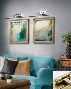 LED nástenné svietidlo Monalisa 34 chróm