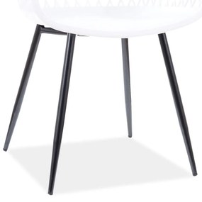 AKCIA Biela plastová stolička CORRAL B II. akosť