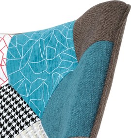 Hojdacie kreslo FABIAN II — látka, patchwork